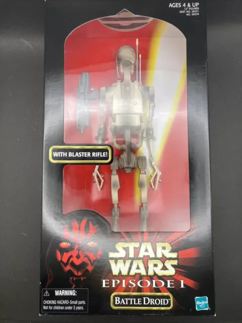 Droid De Batalla Hasbro Star Wars Episodio I 12 Pulgadas. 1/6 Figura De Acción De Lujo Nueva