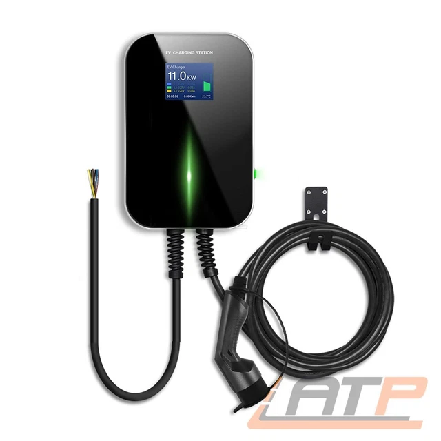 ESM WALLBOX 11KW tipo 2 16A 3-FASI CON CAVO 6M RICARICA HOME PER VEICOLO ELETTRICO