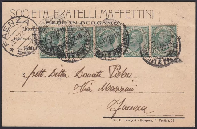 AA5020 Société Frères Maffettini - Bergamo - Carte Postale Publicité