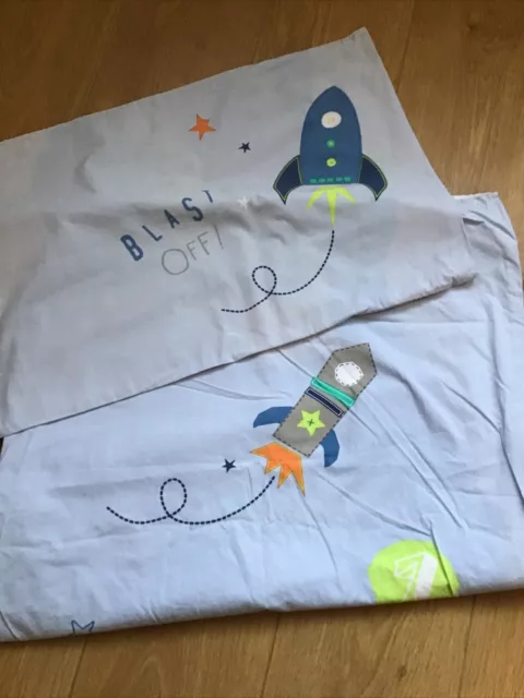 Mothercare Space Dreamer Duvet Cover And Pillowcase For Cot Or Toddler Bed 🚀