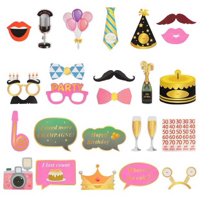 1 Articles de fête Anniversaire Accessoires Photo