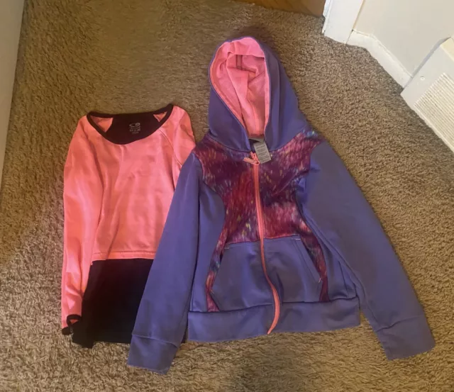 Girls Clothes Size 6/6X, Champion Sweatshirt & Long Sleeve Athletic Top