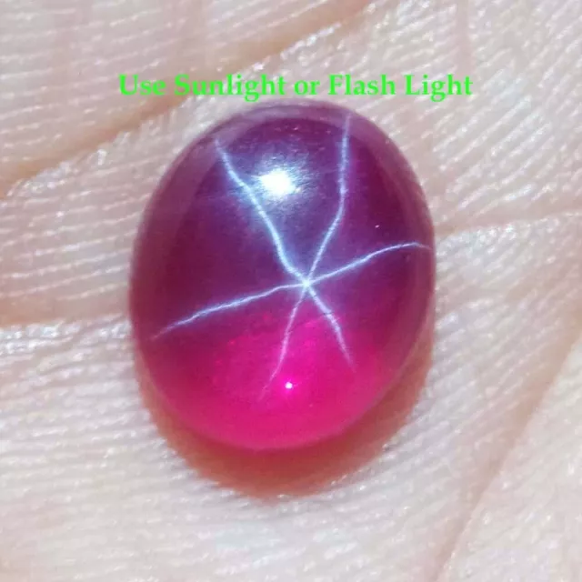 6.25 Carats Naturel Rubis Saphir Etoile Ovale Cabochon 9x11x4 MM Bague Taille