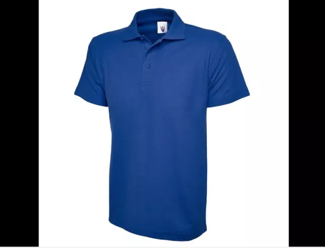 Uneek junior range kids ROYAL BLUE Polo Shirt Age 2 children school wear PE top