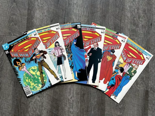 Man of Steel #1-6 - Complete Set of 6 - Superman, DC Comics, 1986