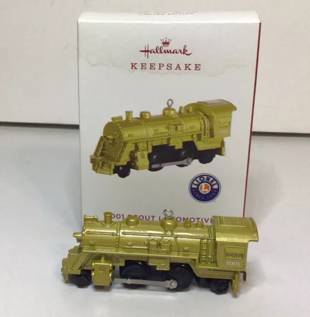 Hallmark Lionel 1001 Scout Locomotive Ornament Gold 2019 Limited Edition