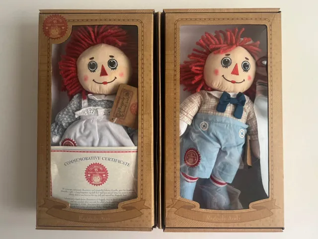 Applause Raggedy Ann & Andy   95th Anniversary Doll with Certificate and Box