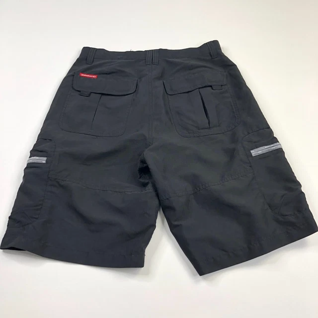 Quiksilver Y2K Vtg 90s 30 (Fit 30W) Polyester Hybrid Land Water Cargo 11" Shorts