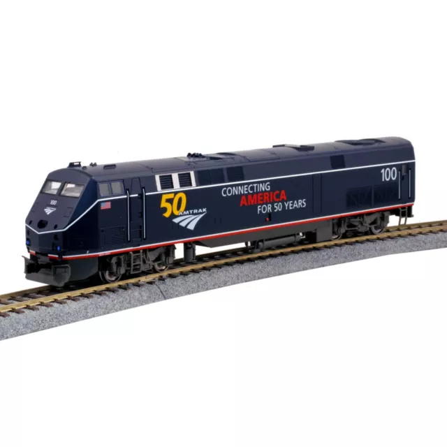 Kato USA Inc. HO P42 Amtrak Midnight Blue #100 50th Anniversary KAT376113 HO