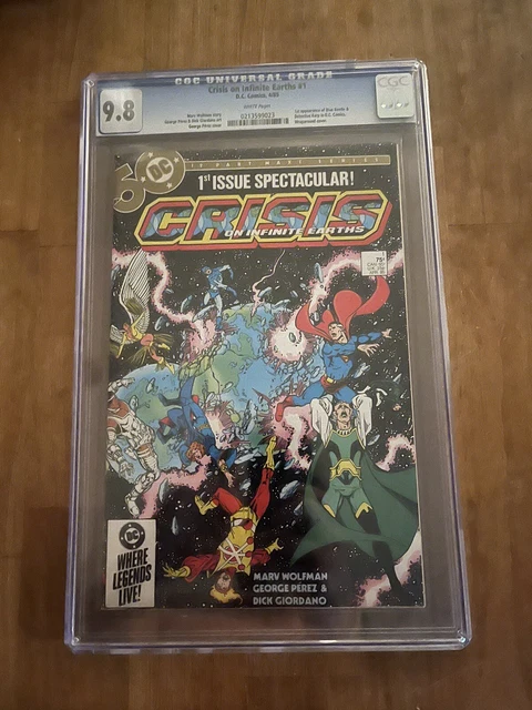 Crisis On Infinite Earths #1 CGC 9.8 1st Blue Beetle DC Comics 1985