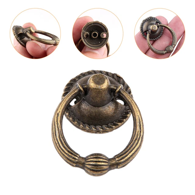 15 set maniglia cassetto anello armadio bottoni in bronzo maniglie
