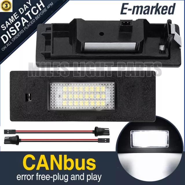 2X For BMW E81 E87 F20 F21 1 LED NUMBER PLATE LIGHT NO CANBUS ERROR 7193294