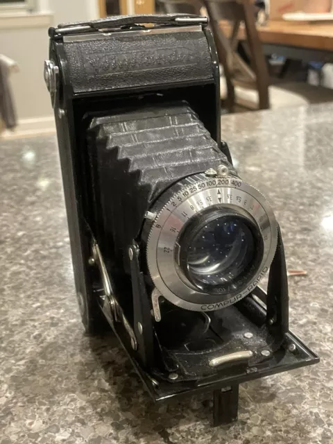 Lente Voigtlander Vintage para cámara plegable Voigtlander 1:3.5/105 Compur-Rapid