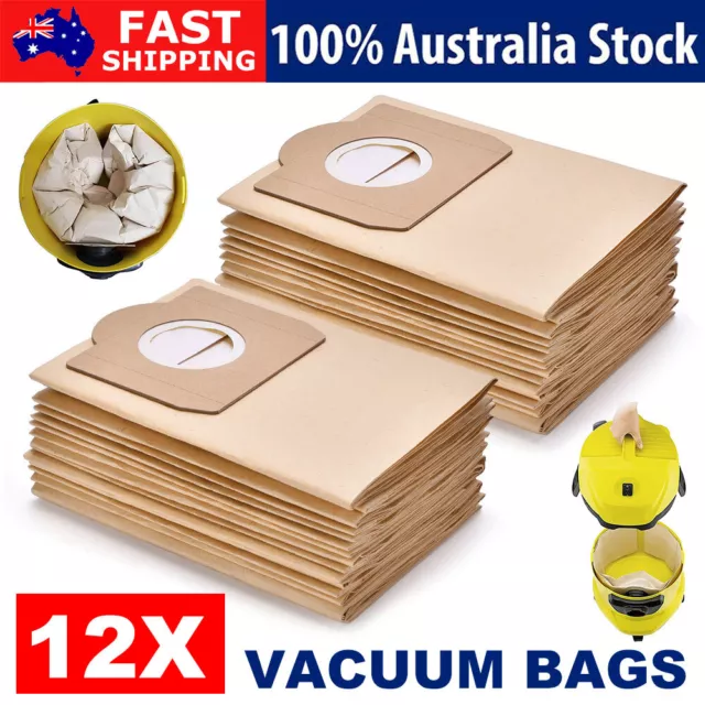 12 X Vacuum Bags Cleaner Dust 6.959-130 For Karcher WD3.500 WD3.540 WD5.800 AU