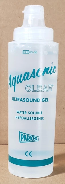 Aquasonic Clear Ultrasound Gel 0.25 liter (8.5 oz) Bottle Exp. 2026