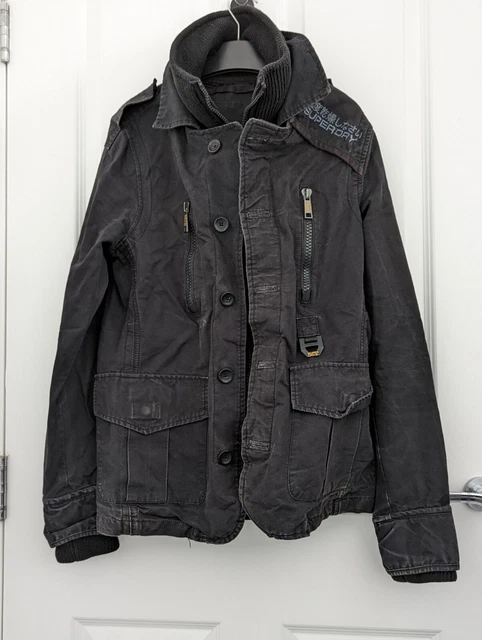 SUPERDRY MEN S RIFLEMAN Blazer Jacket Coat Mens Medium Navy 22.00 PicClick UK