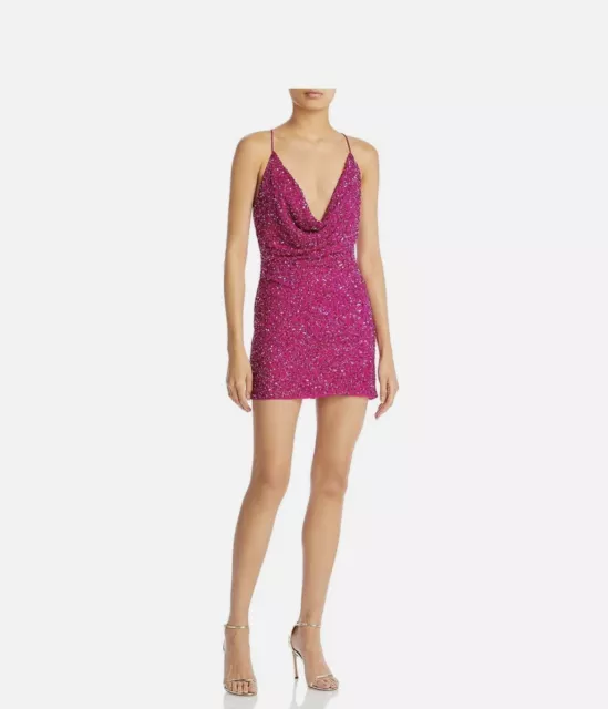 Retrofete Mich Dress in Magenta Size Large Retail $485 PLEASE READ