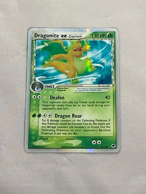 Pokemon Dragonite ex Delta Species Holo Dragon Frontiers 91/101