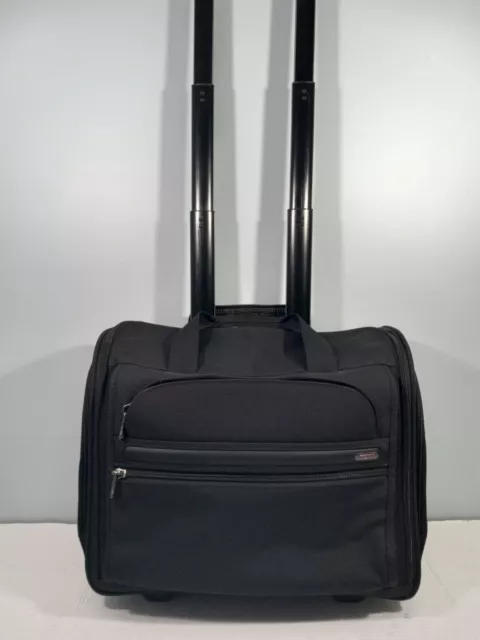 TUMI Alpha 17" Compact Wheeled Weekender Carry On Luggage Tote. Style 22051D4.