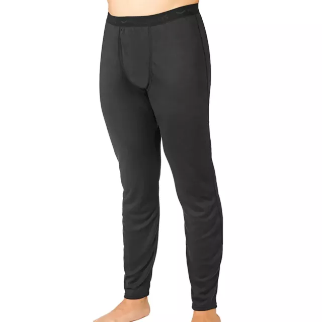 Hot Chillys L10407 Mens Black Pepper Bi-Ply Base Layer Bottom Size S