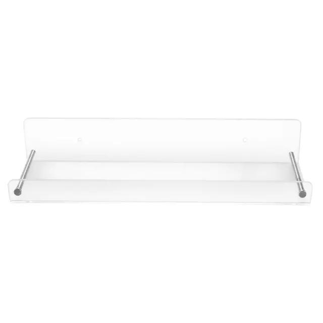 2 Pack Acrylic Floating Shelves, 15 L x3.25inch W, Clear Bathroom Wall1936