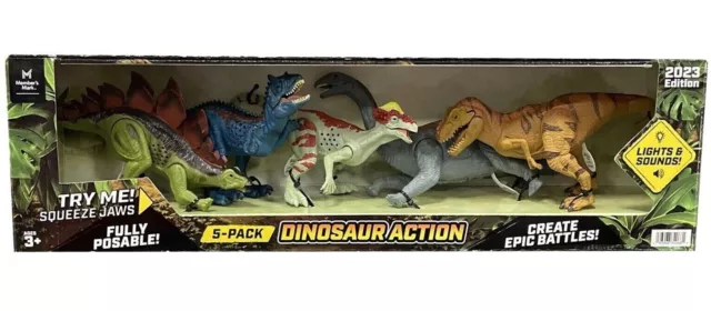 5 Pack Dinosaur Action Fully Posible Edition 2023 With Light & Sound Model 2