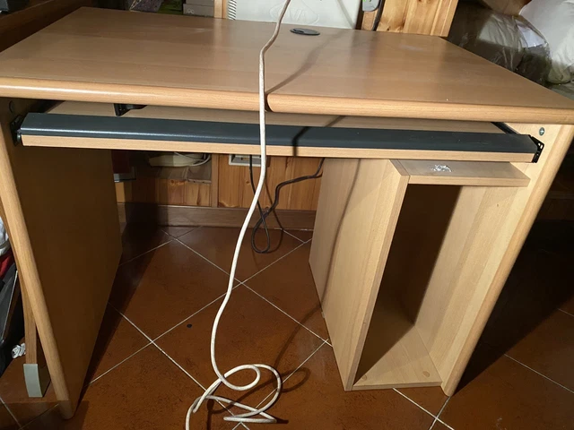 VidaXL Scrivania Per Computer Con Ripiano Estraibile Nero | Leroy Merlin - Foto 9