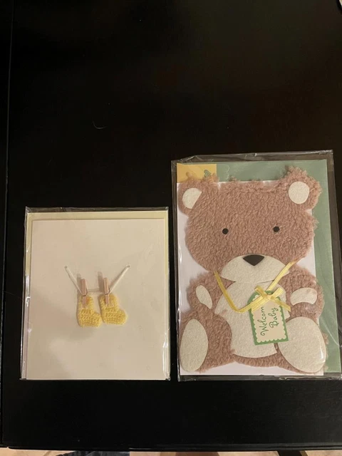 New baby cards handmade congratulations shower gift card hand crafted greeting