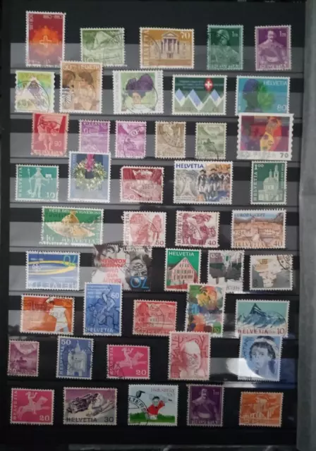 Schweiz Helvetia Timbres Stamps Briefmarken Sellos