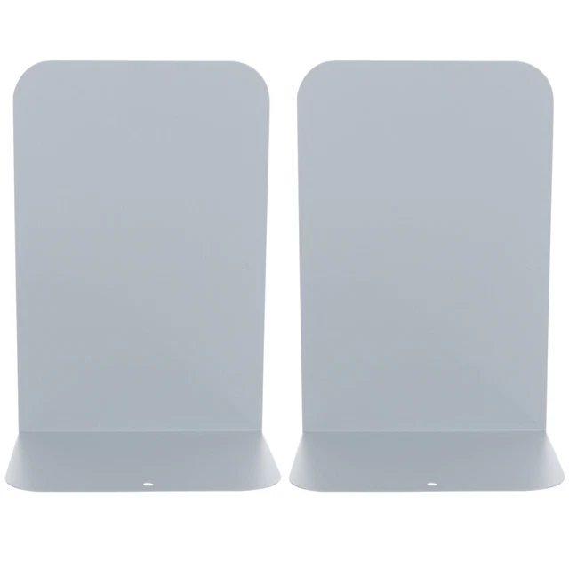 2 piezas Soporte para libros de metal Soporte para libros para niños Soporte para libros de escritorio