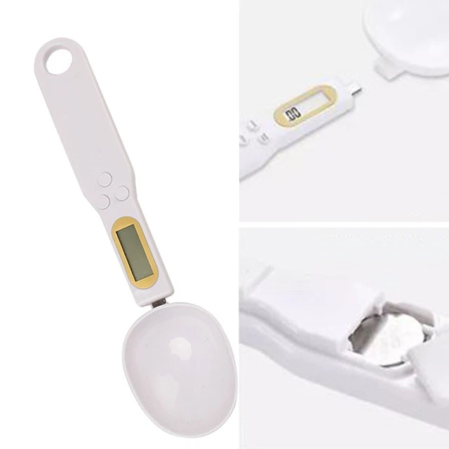 Cuchara de medición electrónica cuchara sal blanca mantequilla harina LCD 1x CR2032