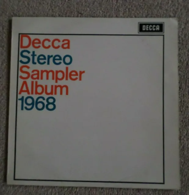 Decca Sampler Vinyl LP 1968 Decca ‎– SXL 6362 -  inc Engelbert and Moody Blues