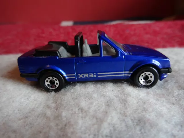 Matchbox  Ford Escort XR3i Cabriolet Met Blue 1985 No 56 Vintage Toy Car  retro