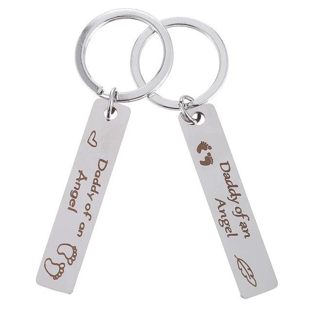 2 Pcs Porte-clés Fête Des Pères Bébé Cadeaux Papa Fausse-couche