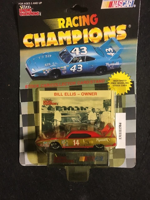 RACING CHAMPIONS BILL Ellis-Owner #14 Plymouth Superbird 1/64 Carte Et ...
