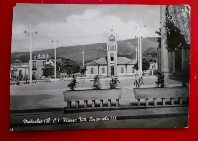 🔵 Cartolina Foto Molochio Piazza Vittorio Emanuele Iii Reggio Calabria Bella 🤣