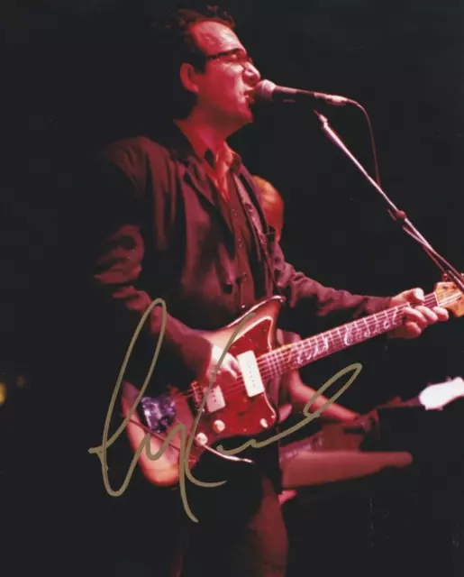 Elvis Costello Autographed 8x10 Pump It Up F656