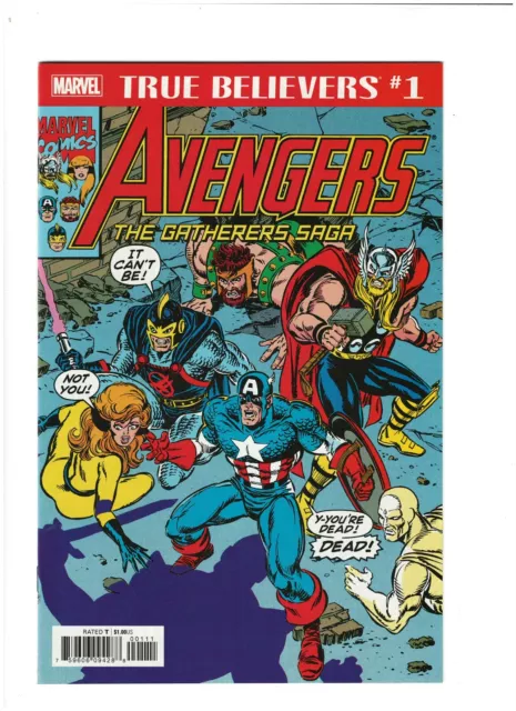 True Believers: Avengers- The Gathering Saga #1 NM- 9.2 Marvel Comics 2019