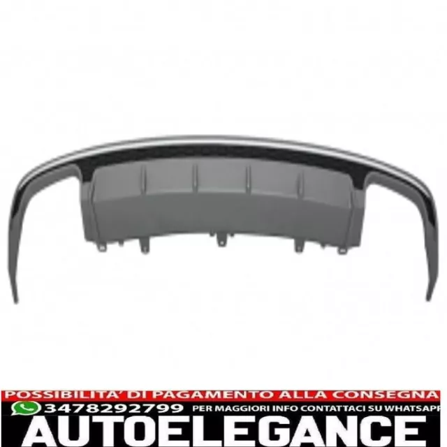 diffusore mantovana paraurti posteriore adatto per audi a6 4g facelift limousine