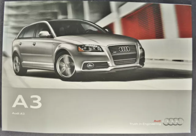 2012 Audi A3 34pg Catalog Sales Brochure TDI Wagon Excellent Original 12