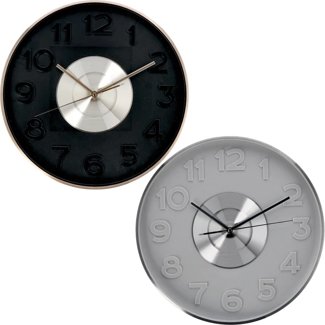 Orologio da parete 59cm bianco design minimal rotondo - 3C74