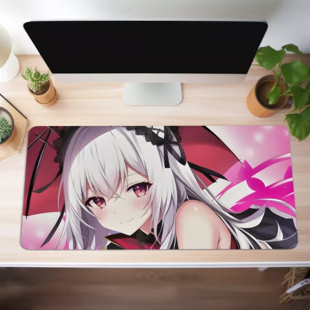 Mauspad XXL Anime Kawaii Schreibtischunterlage Rutschfest Gaming Mousepad Groß