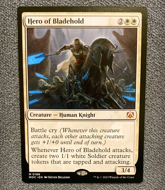 MTG Hero of Bladehold x1 NM ! Commander: March of the Machine