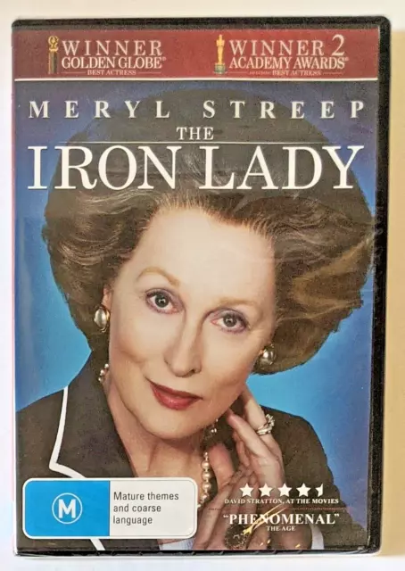 The Iron Lady DVD 2011 New Sealed Margaret Thatcher Movie Region 2 & 4