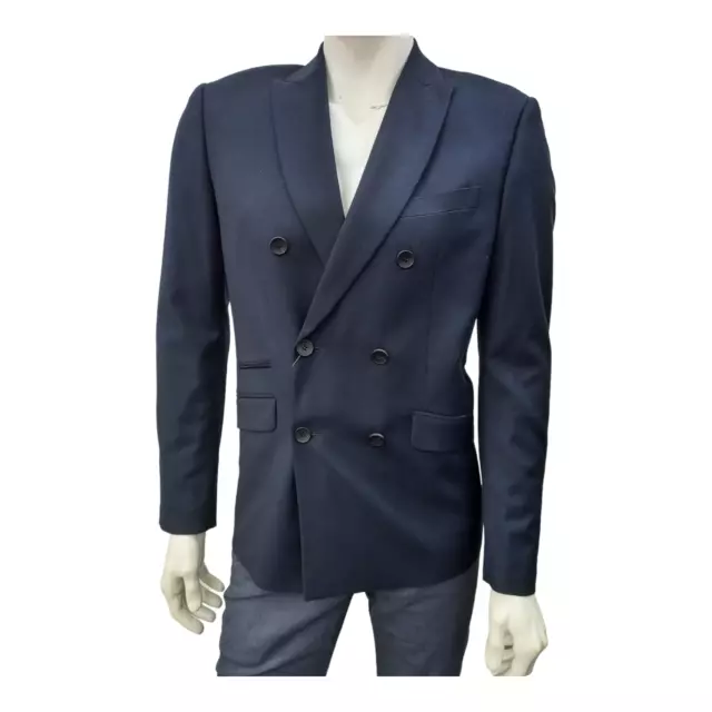Antony Morato giacca uomo invernale cappotto elegante blazer slim fit blu XL