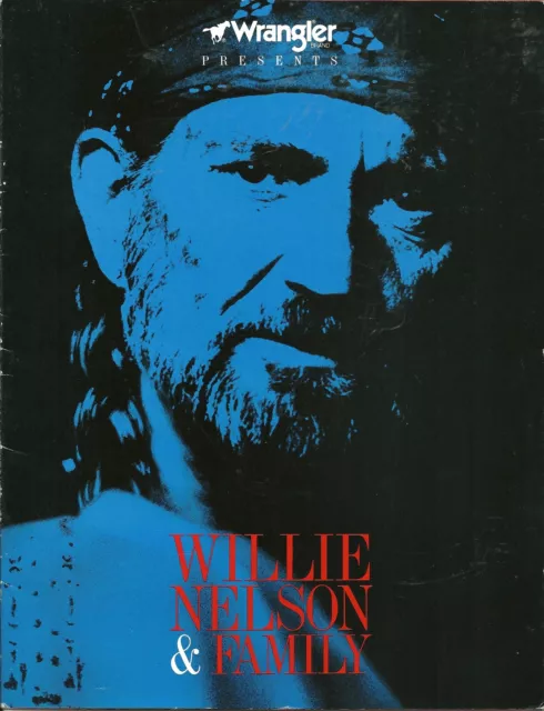 Willie Nelson & Family Concert Tour Program 1986