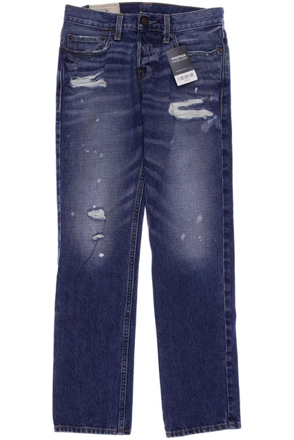 Pantaloni uomo jeans Hollister denim taglia EU 44 (W28) cotone blu navy #dufh5lg