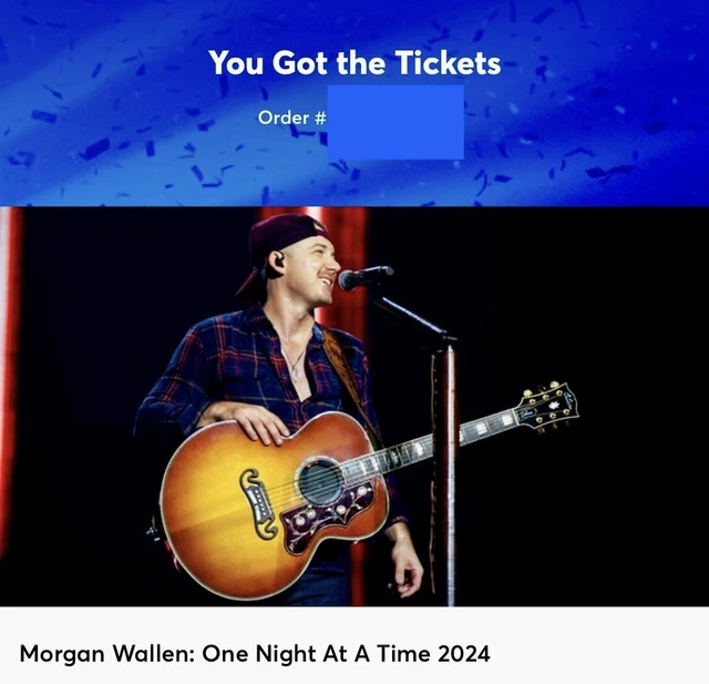 4 TICKETS Wallen Charlotte, NC 7/19/2024 Lower Level, 119 Row 5