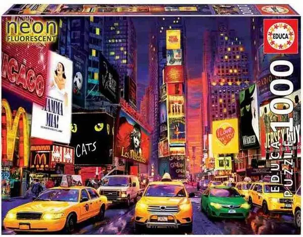 Educa - Times Square 1000 Teile Leuchtpuzzle