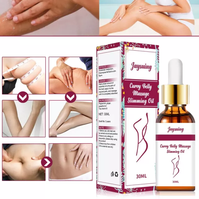 Aceite anticelulítico de jengibre adelgazamiento muscular relajación aceite quema grasa pérdida de peso